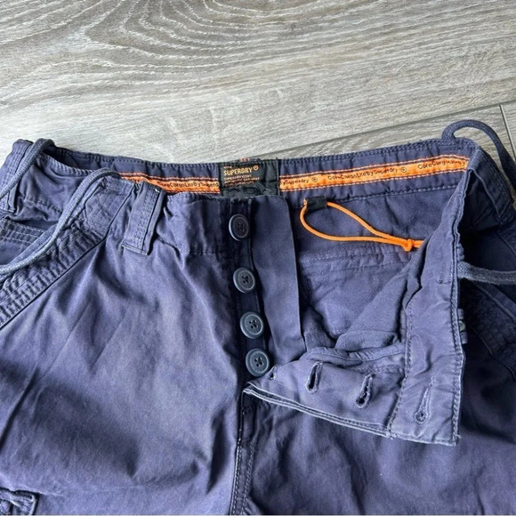 Superdry CRG Navy Cargo Shorts - Picture 7 of 15